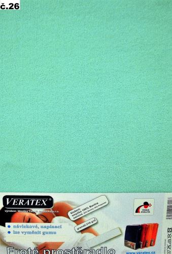 Veratex Froté prostěradlo postýlka 70x160 cm (č.26-tyrkysová)