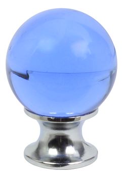 Knopka Crystal D 30 mm M6/Blue