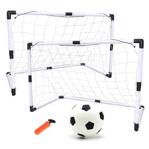 Fotbalové branky pro děti 2v1 (2ks-92x65x40cm / 1ks-180x120x60) + míč + pumpa