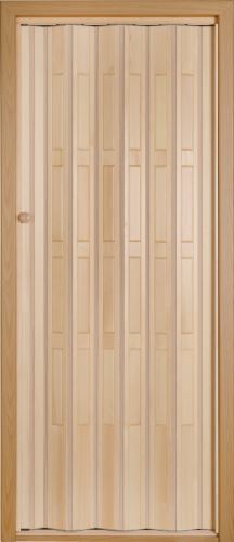 Shrnovací dveře dřevěné borovicové přírodní - plné s prolisem