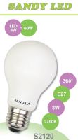 SANDRIA LED žárovka E27 S2120 SANDY LED E27 A60 8W 2700K OPAL 360°