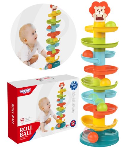 WOOPIE Culodrome Spiral Ball Course Set + 6 míčků