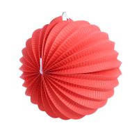 Lampion koule červený 20 cm (8590687204676)