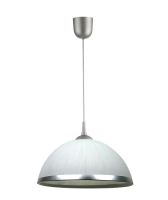 Lampex Kuchyňský lustr 588 stříbrný pruh sklo proužek