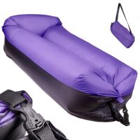 Lazy BAG SOFA postel vzduchové lehátko černofialové 185x70cm