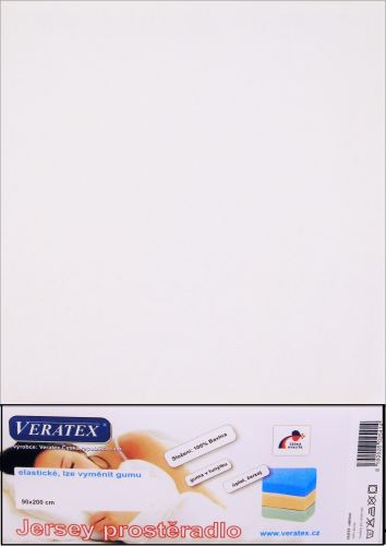 Veratex Jersey prostěradlo 180x200/20 cm (č. 1-bílá)