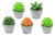 Svíčka kaktus v sádrovém květináčku (9cm) - Mix barev, 1ks - 8719987009259