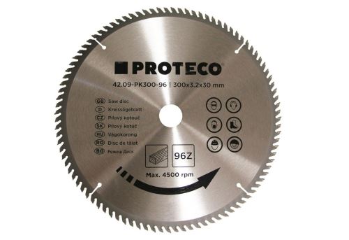 Proteco - 42.09-PK300-96 - kotouč pilový SK 300 x 3.2 x 30 96z + redukce 30/20 mm