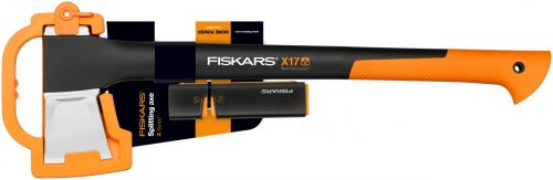 Fiskars Set Sekera X17 & ostřič Xsharp (1020182)
