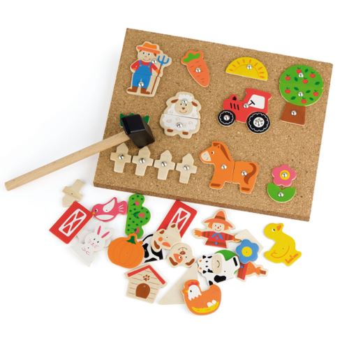 Dřevěná farmářská hračka Viga Toys Cork Board