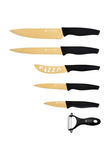 Imperial Collection IM-TT5G: Sada 6 nožů Premium Knife - zlatá
