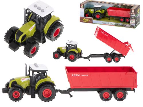 Traktor, traktor, zemědělské vozidlo s přívěsem