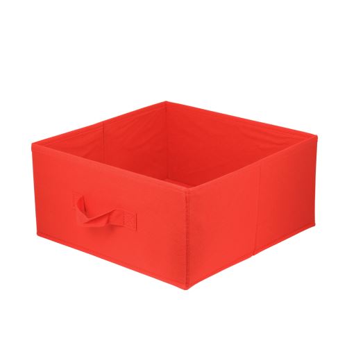 Úložný box textilní LAVITA světle červený 31x31x15
