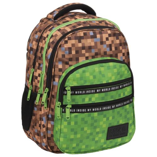 Školní batoh pro mládež plb3m68 pixelů