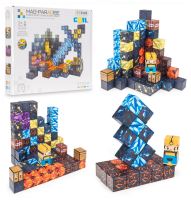 Sada magnetických cihliček 72 el.elements game pixel