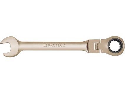 Proteco - 42.18-343-024 - klíč ráčnový očkoplochý 24 mm s kloubem CrV