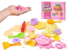 Tekutý kinetický písek pro děti dort + příslušenství