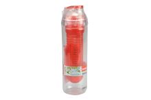 Plastová láhev s filtrem na kousky ovoce BANQUET 500ml - Červená (23x6cm) - 8591022383728