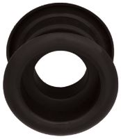 Mřížka plastová dveřní kruhová vnitřní průměr 40 mm černá