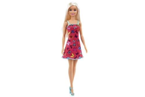 Panenka Barbie Motýli plážové růžové šaty 30 cm, Mattel HBV05 - 194735001910