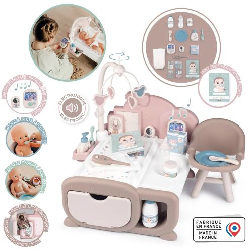 SMOBY Baby Nurse Electronic Large Nook pro dětské panenky 19 příslušenství