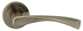 Dveřní dělené rozetové kování ROMANA-R , M3 - hnědá grafiatto