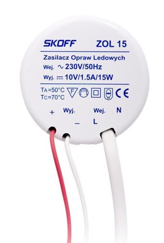 SKOFF LED trafo ZL-015-C-1-1 LED napaječ 10V/15W ZOL 15