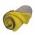 Aesthetic Mikroplyšová deka/ přehoz - šedá střední - žlutá curry Rozměr: 100 x 140 cm