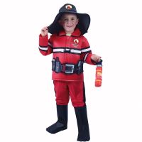 Dětský kostým hasič s českým potiskem (L) (8590687207400)