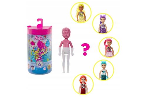 Panenka Barbie překvapení Chelsea Color Reveal Monochrom, Mattel GTT24 - 887961920307