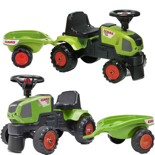 FALK Traktor Baby Claas Axos 310 Green s přívěsem od 1 roku