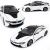 Auto kovová sběratelské auto bmw i8 bílá