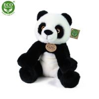 Plyšová panda sedící 30 cm ECO-FRIENDLY (8590687211049)