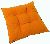 VERATEX Sedák prošívaný  40x40 cm (oranžový)