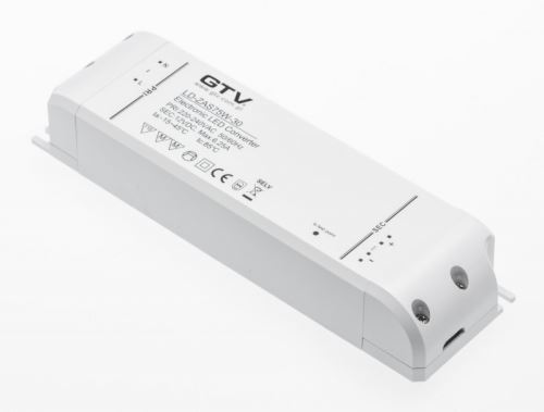 GTV  LD-ZAS75W-30 LED trafo AC220-240/DC12V, 75W ,  IP20