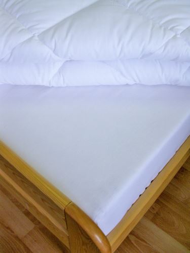 Veratex Bavlněné prostěradlo s gumou  90x200 cm do výšky matrace 15 cm (bílé)