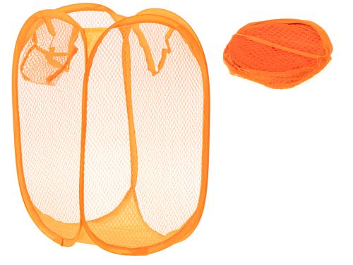 Organizér košík na prádlo kontejner hračka oblečení složené oranžové