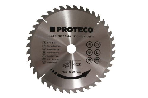 Proteco - 42.09-PK300-40 - kotouč pilový SK 300 x 3.2 x 30 40z + redukce 30/20 mm