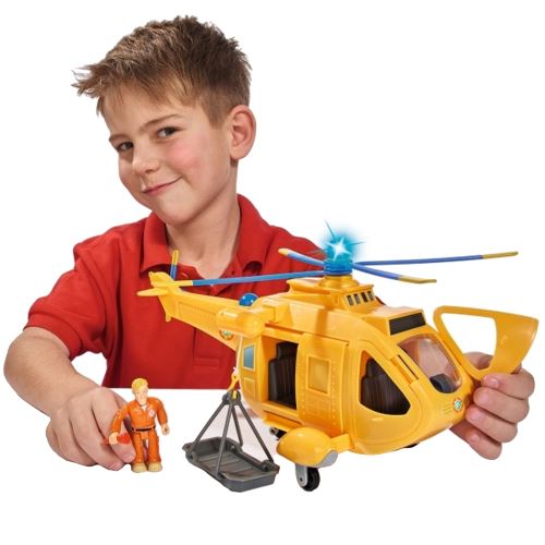 Simba Fireman Sam Helicopter Wallaby II s figurkou