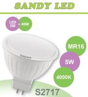 SANDRIA LED žárovka 12V S2717 SANDY LED MR16 5W SMD 4000K
