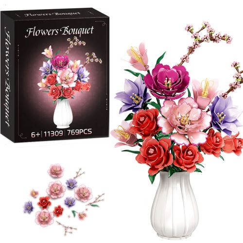 Stavebnice  Bouquet of Flowers set 769 el. prvky