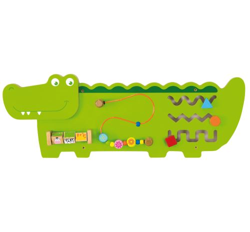 Viga Toys Sensory Wooden Handling Board Crocodile FSC certifikát