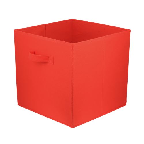 Úložný box textilní LAVITA světle červený 31x31x31