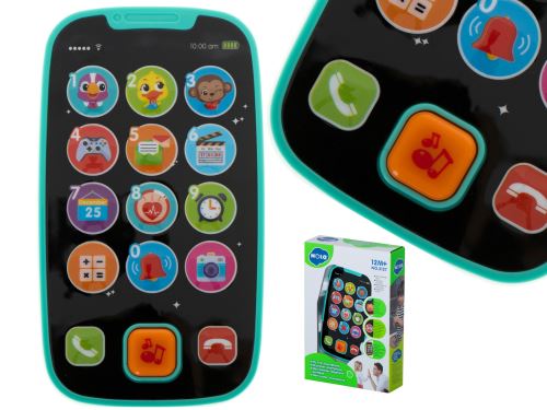 Vzdělávací smartphone pro děti zelený