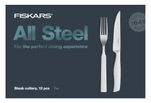 Fiskars Sada steakových příborů All Steel, 12 ks (1054800)