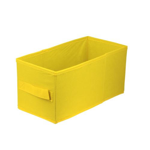 Úložný box textilní LAVITA žlutý 15x31x15
