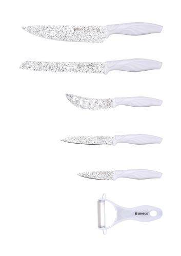 Herzog HR-M5MC: 6 Pcs. Sada nožů s mramorovým povlakem