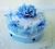 Veratex Veratex Textilní dort jednopatrový modrá růže