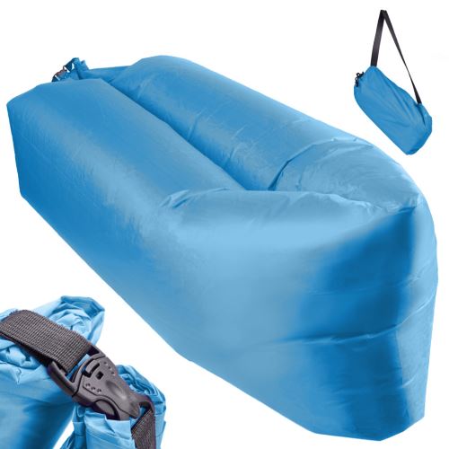 Lazy BAG SOFA postel vzdušné lehátko modré 230x70cm