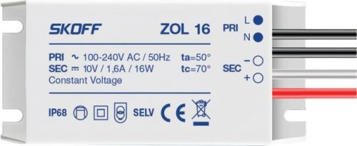 SKOFF LED trafo ZL-016-C-1-1 LED napaječ 10V/16W ZOL 16